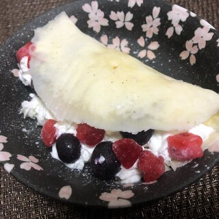 レンジ使用☆ホットケーキミックスで♪簡単オムレット